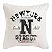 Reifen-Markt Funda de Almohada New York DIVISIÓN DE LA Calle DE New York América California EE.UU. Ruta 66 Camisa Motorista de la Motocicleta de New York NY Libert