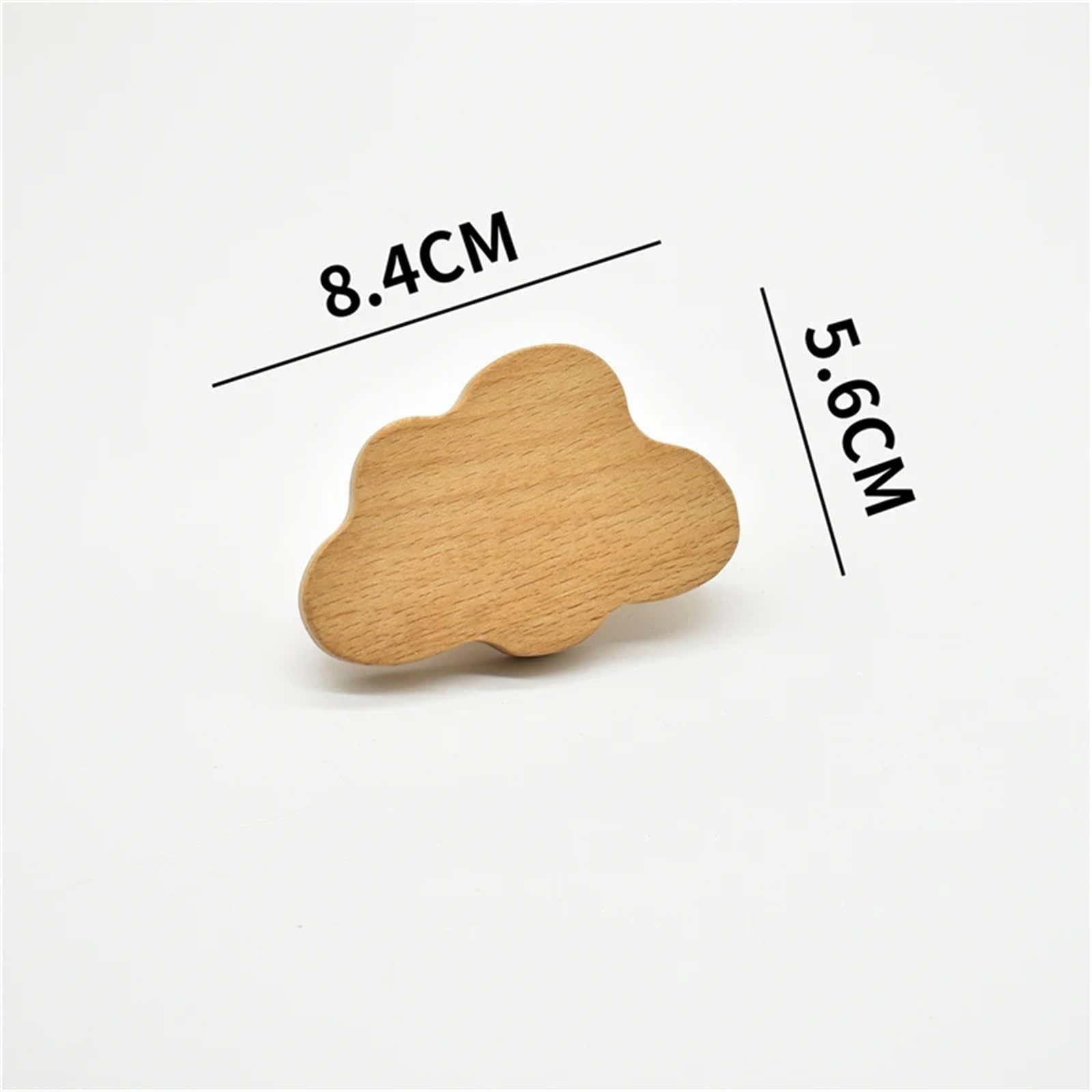 DFLPBHAV Solid Wooden Furniture Handle Drawer Knobs Kitchen Cabinet Pulls Handles Room Door Handle Wood Knobs 1Pcs(Cloud)