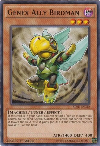 YU-GI-OH! - Genex Ally Birdman (SDSE-EN020) - Structure Deck: Synchron Extreme - 1st Edition