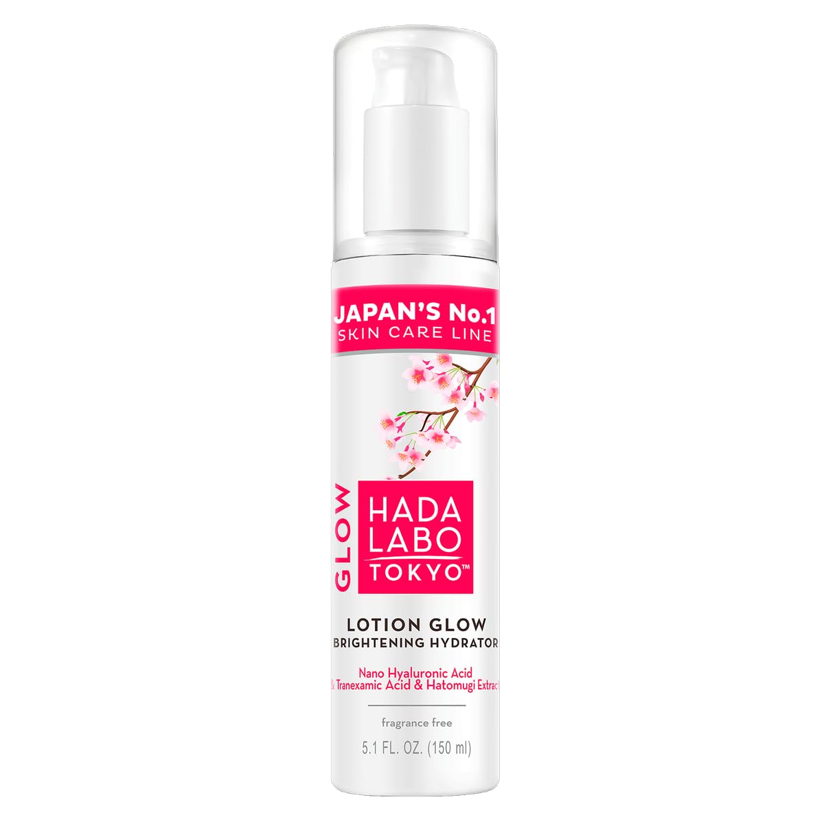 Hada Labo Tokyo Glow Skin Baume hydratant à l'acide hyaluronique pour une peau éclatante 150 ml