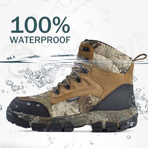 Men's Waterproof Hunting Boots 7" Lightweight Insulated Hiking Boot3