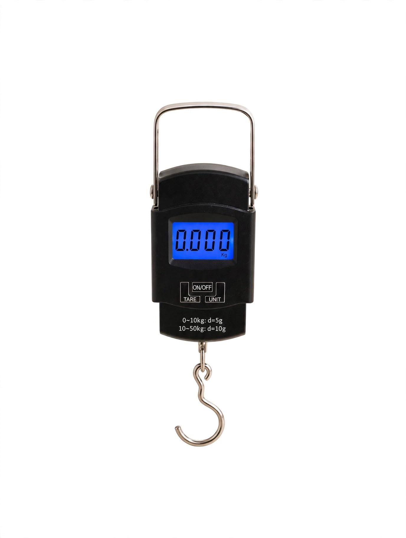 Digital Hanging Scale with LCD Display, 50 kg Capacity | Blue Backlit Screen, Tare Function, 5g Precision, Multi-Unit Display, Portable Hook Scale-image-45