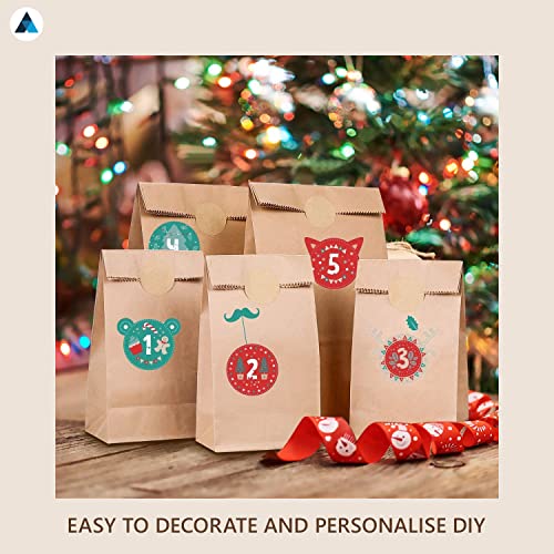 Nationwide Paper X-Large 25 Pcs Brown Paper Bags No Handles Takeaway Paper Bags for Grocery Fruits and Vegetables-31.4x16x44cm - Image 3