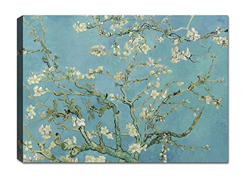 canvashop Quadri Moderni Mandorlo In Fiore Van Gogh Cm 100X70 Quadro Stampa Su Tela Canvas Soggiorno Arte Camera Da Letto
