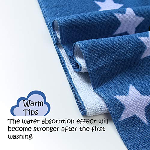 Image of NovForth Kids Beach Towel for Boys Girls, Astronaut Hooded Bath Towel Wrap, Toddler Pool Towel with Hood