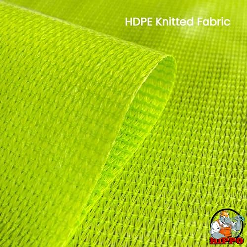 Image of HIPPO Waterproof Balcony Chick Blind W-3FT X H-8FT Sun, Rain & Dust Protection Rope Mechanism Roll Up Down Outdoor Bamboo Shade for Home Window, Restaurant, Hotel, Resort (Lime-Grass, 1 PC)