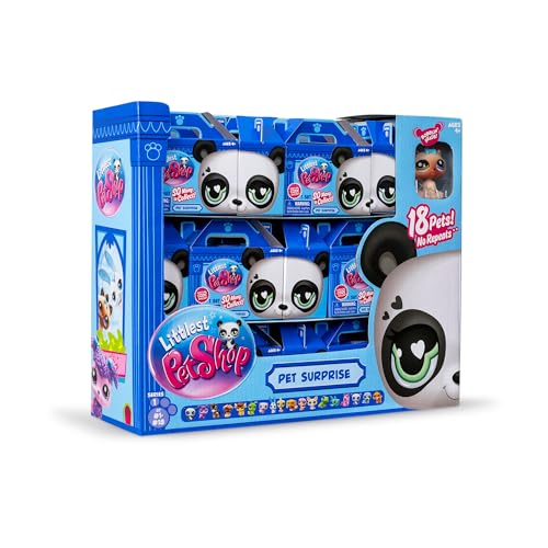 Image of Littlest Pet Shop, 18 Pets Collector Set, Pet Surprise Display - Gen 7, Pets #1 - #18, Authentic LPS Bobble Head Figure, Collectible Imagination Toy Animal, Kidults, Girls, Boys, Kids, Tweens Ages 4+