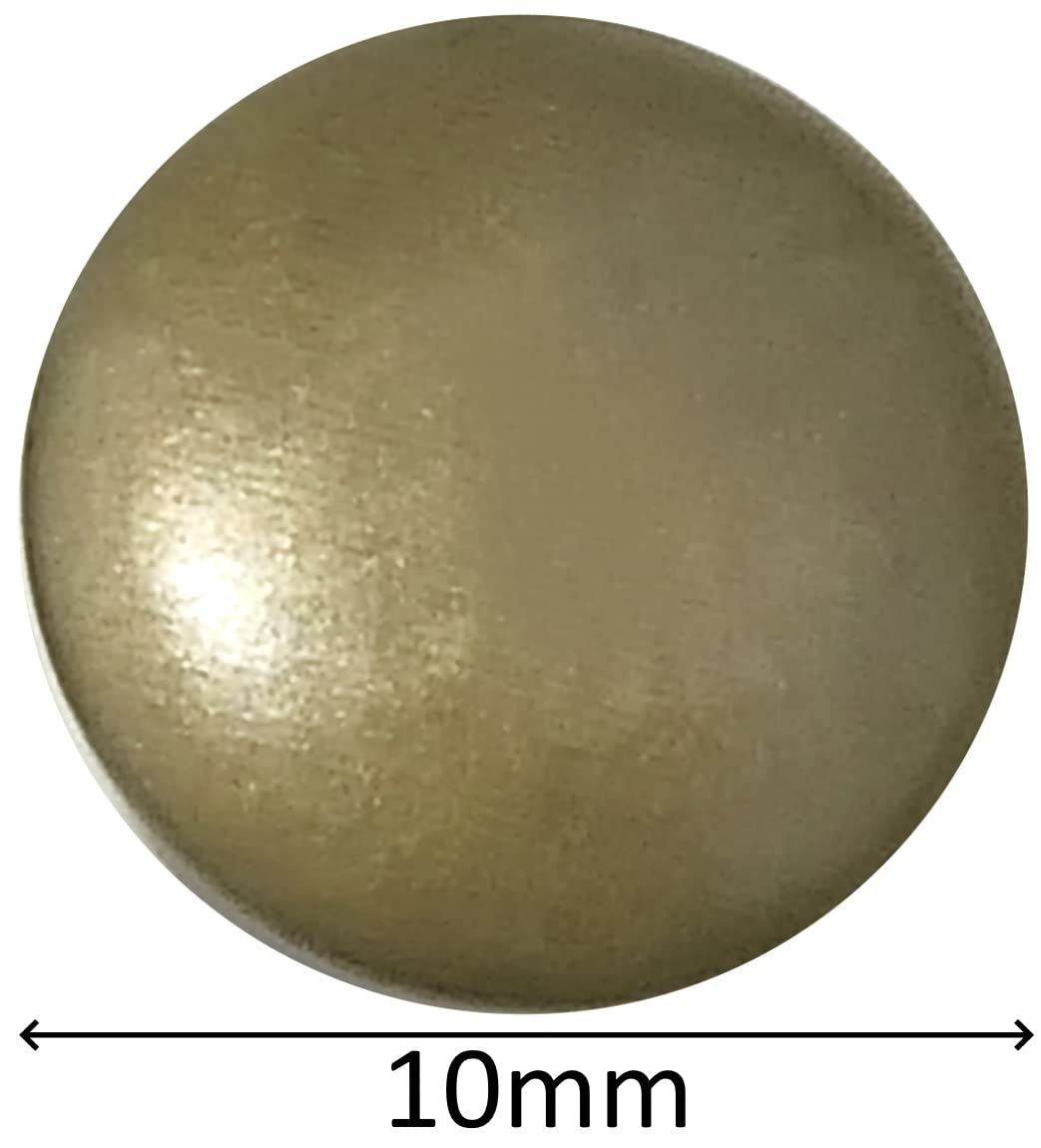 Bottoni A Pressione Metallici Oro 10mm: Set Di 10 Per Borse, Jeans E Pelletteria
