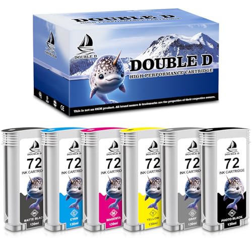 【Descrizione del prodotto】 DOUBLE D cartucce per HP 72 Multipack (C9403 A, C9370 A, C9371 A, C9372 A,C9373 A,C9374 A) compatible con Cartucce HP designjet T770,Cartucce HP designjet T790,Cartucce HP designjet T610.