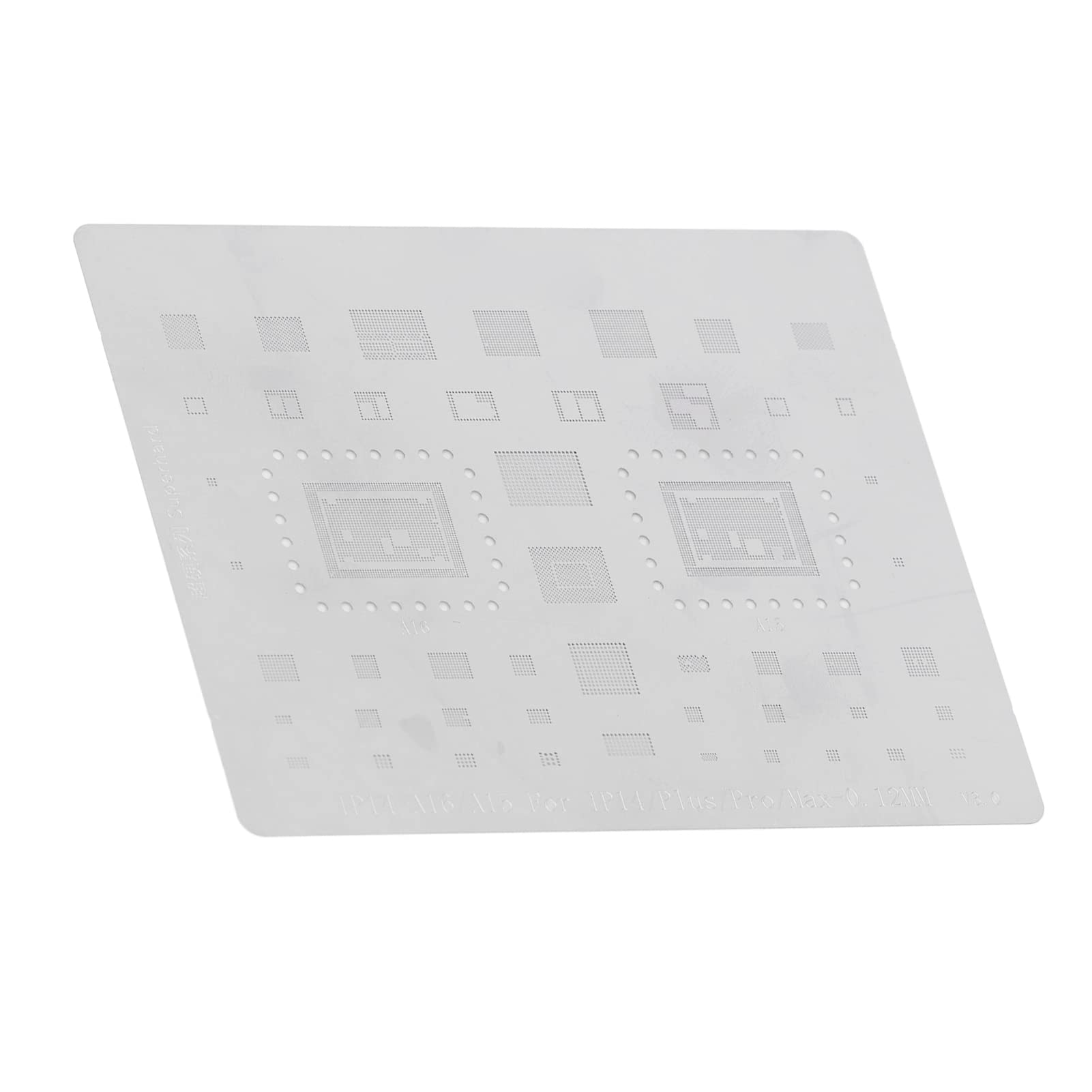 Stainless Steel BGA Reballing BGA Reballing Stencil, BGA Stencil Stencil, BGA Stencil Stencil Accurate Positioning for Soldering Welding for iOS 14 (IP14-A16/A15)