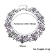 Jerollin Crystal Rhinestone Statement Necklace, Vintage Chunky Chain Choker Collar Bib Statement Necklace Fashion Costume Jewelry Necklaces for Women