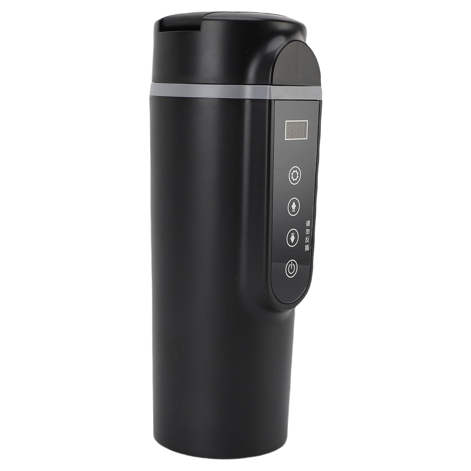 Topiky Taza Calefactora Portátil para Automóvil de 500 Ml, Hervidor Eléctrico de 12 V-24 V, Taza Calentada con Agua Hirviendo Rápida para Viajes, Camiones, SUV, Caldera de Agua Caliente con Control