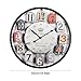 Tosbess 50CM Relojes de Pared Silencioso Grandes Originales de Metal Estilo Vintage...