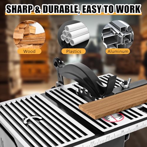 Image of Vevitts 4 inch Mini Table Saw, 60W 110V Portable Miter Saw Table Saw Bench Electric Cutting Machine for DIY Handmade Woodworking Crafts, Speed up to 4500rpm, max cut depth 15 mm