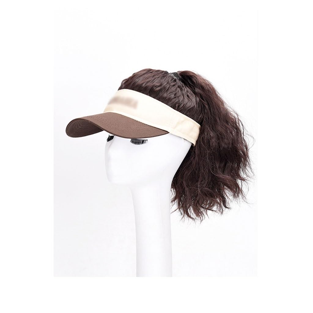 Hat Wig Women's Wigs, Ponytail Wig Caps, Baseball Cap Wig Caps, Natural Look Synthetic Heat Resistant Fiber Wigs For Daily Party Use Hat Wigs For Women (Color : 07)