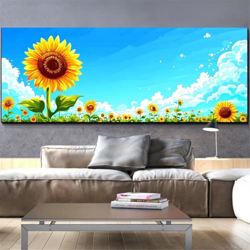 Broderie diamant kit complet fleur de tournesol pour votre salon