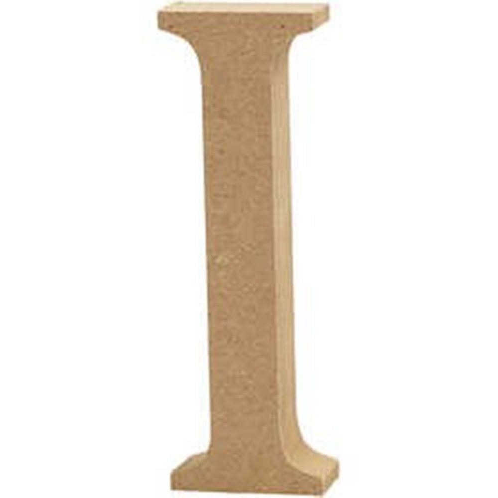 Crafty Capers Letter I 13Cm Large Wooden Mdf Letter Shape To Decorate - I | Wood Shapes For Crafts