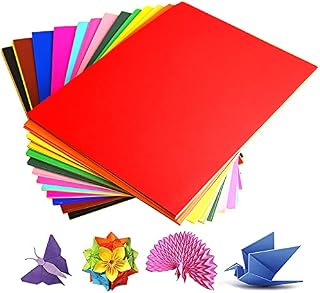 Coloured Card A4 - 100 Sheets Pack, 230gsm, 20 Assorted Colours , Perfect for Drawing Sketching, Folding Paper, Creative Art