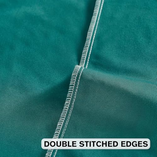 Image of FUTEI Pack of 2 Velvet Throw Pillow Covers 16x16 Inch Soft Embossed Leaf-Relief Textured Decorative Cushion Cases Modern Natural Farmhouse Accent for Couch Bed Living Room, Teal