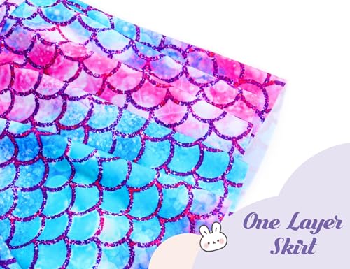 Image of Girls Swimsuits Kids One Piece Sleeveless Swimwear Skirted Bathing Suit Summer Swim Dress with UPF 50+ Sun Protection