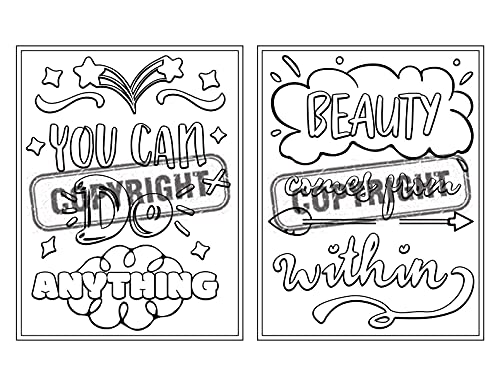 Easy Inspirational Coloring Book For Adults: A Large Print Coloring Book Featuring Positive Quotes And Good Vibes For Stress Relief And Relaxation #TOP7