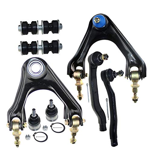 DLZ 8 Pcs Front Suspension Kit-2 Upper Control Arm 2 Lower Ball Joint 2 Outer Tie Rod End 2 Sway bar Compatible with Accord 1994-1997/ Odyssey 1995-1997/Acura CL 3.0L 1997-1999