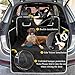 Car Boot Protector for Dog, Nonslip Waterproof Pet Car Boot Liner with Bumper Flap Protector, Padded Rear Seat Liner for Most Cars & Suvs