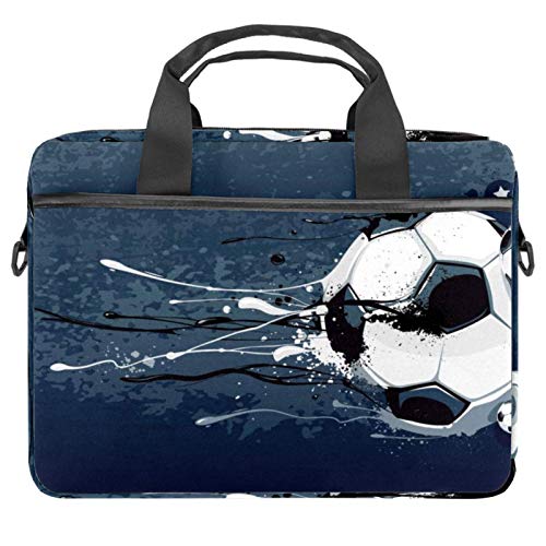 Sac à bandoulière rétro pour ordinateur portable résistant aux chocs motif foot