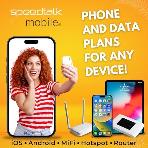 Image of SpeedTalk Mobile Prepaid SIM Card Kit for Smart Phones & Cellphones | $5 Monthly Plan - 5G 4G LTE Data | 3-in-1 SIM Card Standard Micro Nano Size | USA Coverage Bring Your Own Phone