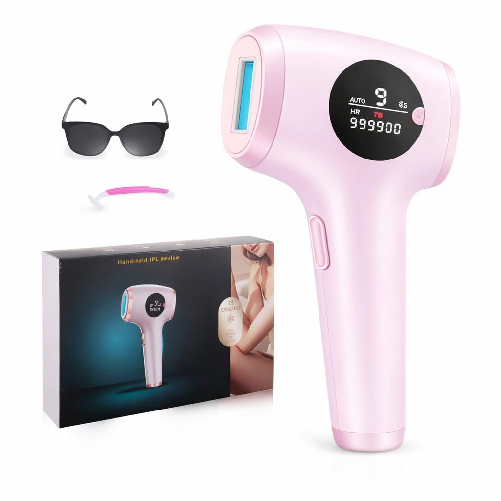 Pro IPL Hair Removal Device with IceCool™ Technology | 990K Flashes | Permanent, Painless Hair Removal for Women & Men (Rose Blush)-image-28