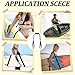 FINGERINSPIRE 1Set Paddleboard Carry Strap Adjustable Heavy-Duty Paddle Board Carry Strap with Support Padded Shoulder Sling Black Nylon Carry Belt for Paddleboards Surfboards Longboards Canoe Kayaks