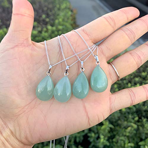 1pcs Adabele Genuine Sterling Silver Gemstone Pendant Necklace 18 inch Natural Healing Crystal Chakras Stone Hypoallergenic Nickel Free Fine Women Jewelry4