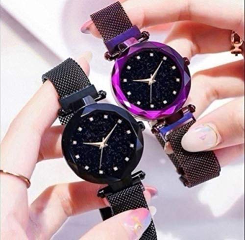 Image of Acnos Premium Casual Black Dial Women's Purple Analogue Watch