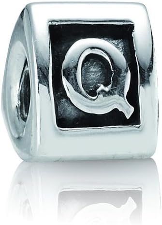 PANDORAWomen's Bead Sterling Silver 925 Charm Letter "Q" KASI 79323-Q