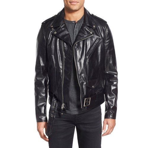 schott leather motorcycle jacket