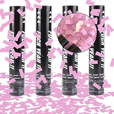 Cañón de Confeti de Papel XiXiRan 4Pcs Cover