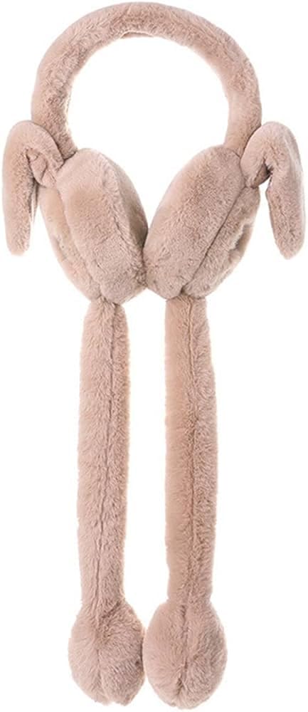 EarmuffsMorvi Nandan Earmuffs, Soft Plush Winter Warmer, Fun Toy for Girls and Kids, Multicolor-picture-43