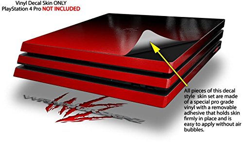 Wraptorskinz Ps4 Pro Skin Smooth Fades Red Black - Decal Style Skin Wrap Fits Sony Playstation 4 Pro Console #TOP1