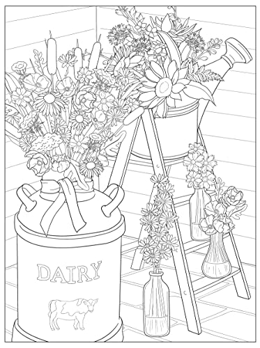 Creative Haven Wildflowers Coloring Book