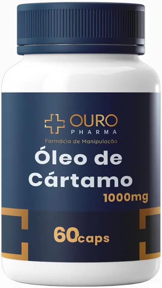 Óleo de Cártamo (Ácido Linoleico (Ômega 6)) 1000mg – 60 Cápsulas