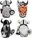 YTYLBD Viking Warrior Gnome Doll, peluche bambola gnomo ornamentale decorativo, regalo da uomo vichingo (nero+grigio+bianco+marrone)