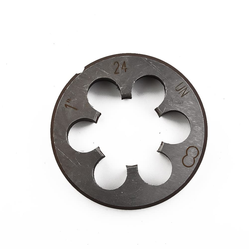 ZYWUOY Mano destra filettatura muore 1 '' - 24 TPI, 1 "24 UN Destra Mano Filettatura Die 1-24 TPI Threading Taglio Metalwork Tool
