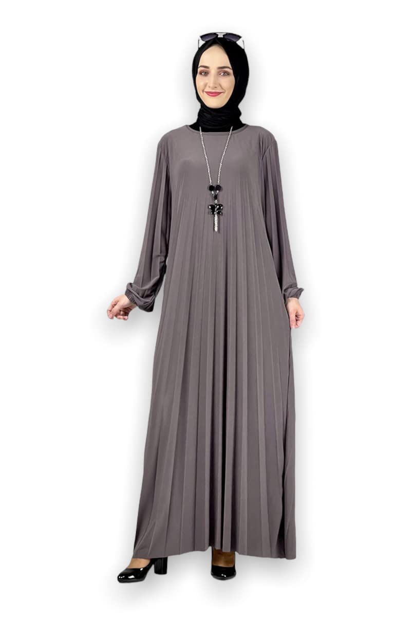 Buy Women Muslim Dress, Long Sleeve Maxi Gown, Islamic Abaya Modest