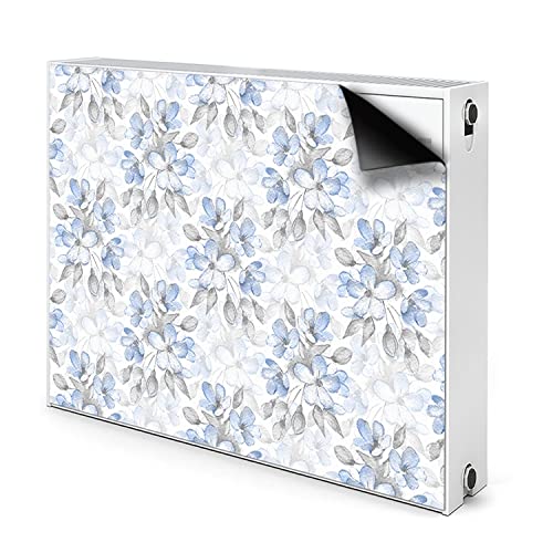 Cache radiateur bleu magnétique 90x60cm solution radiateur jauni - 2