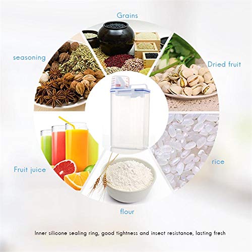 2 Boîtes Rangement Riz 2L Macabolo - Distributeur Avec Verre Doseur - Étanche Et Portable