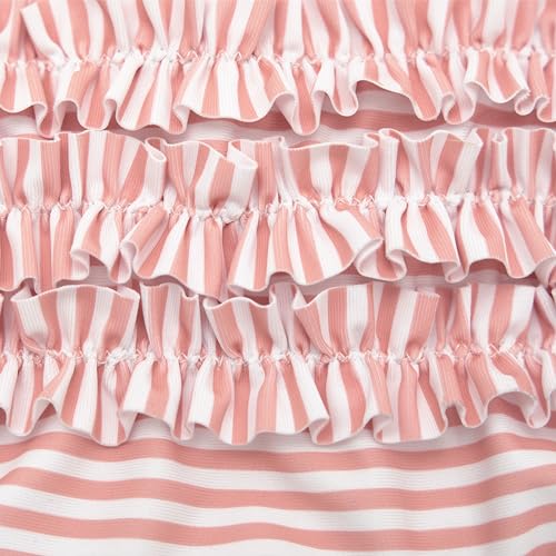 Gerber Girls' Baby Toddler Long Sleeved Rashguard Swim Bathing Suit Set4