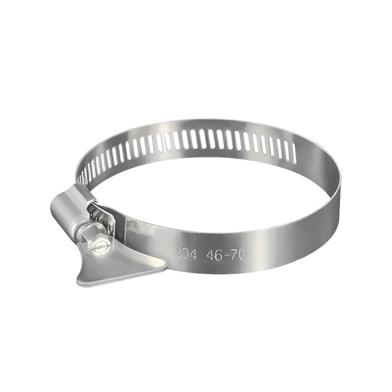 Taronix 19-29Mm 10Pcs Stainless Steel Pipe Clamp 10Pcs Iron-Handled Stainless Steel Hose Clamp, 304 Hoop Pipe Clamp, Gas Pipe Tightener(19-29Mm 10Pcs)