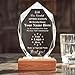 Personalized Crystal Trophy Award with Wood Base - Customized Engraved Text and Logo on Glass Plaque - Appreciation Gift for Employees,Coworker,Boss,Retirement Recognition,Thanks Gifts (Appreciation)
