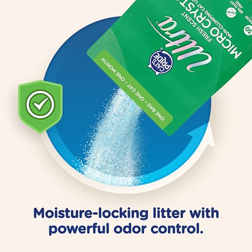 Ultra by Cat's Pride Fresh Scent Micro Crystals, Soft on Paws Litter, 15lb - Image 7