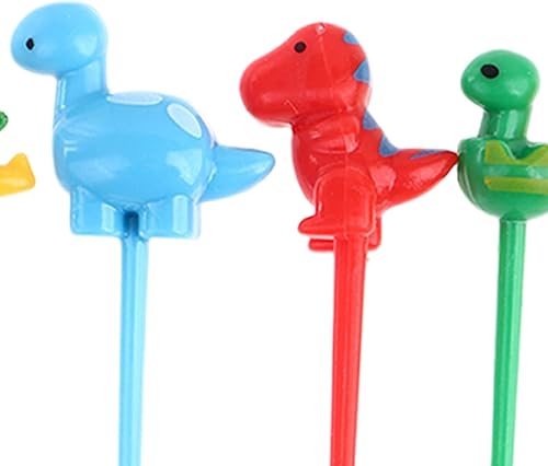 Miniatura 7 de 6 palillos de comida de animales para niños, divertidas púas Bento, lindos palillos de dientes de alimentos de frutas de dibujos animados, cajas